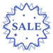 Sale O - Blue Transparent