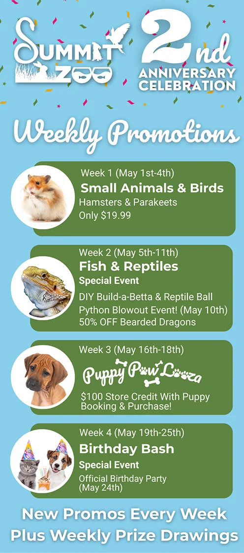image of summit zoo's anniversary sale